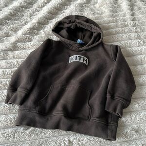 Kith hoodie kids size 6 brown